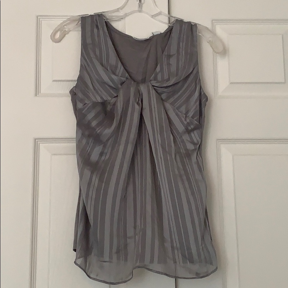 Gray and silver striped Blouse